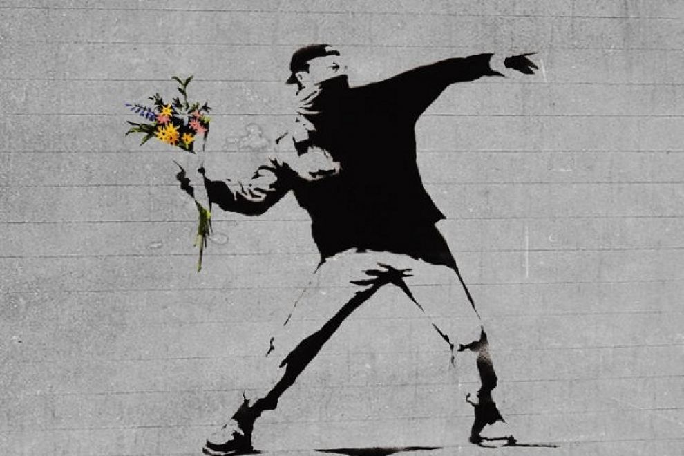 Flower trower, Banksy